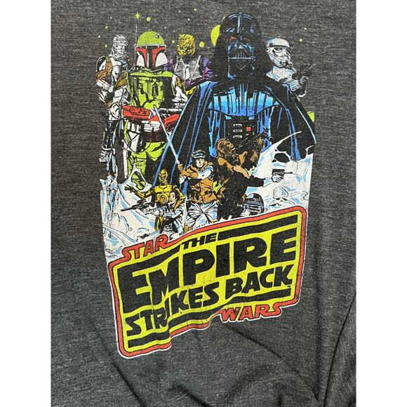 Womans Star Wars Empire Strikes Back T-Shirt Medium Darth Vader Boba Fett Bounty - Picture 2 of 5